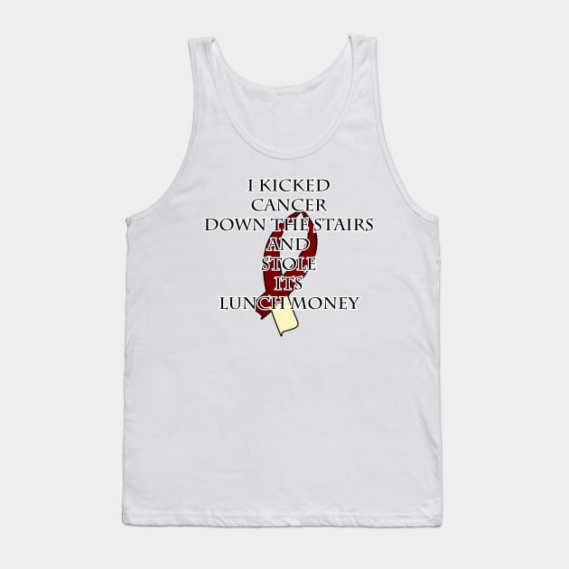 Cancer Bully (Burgundy & Cream) Tank Top by BlakCircleGirl